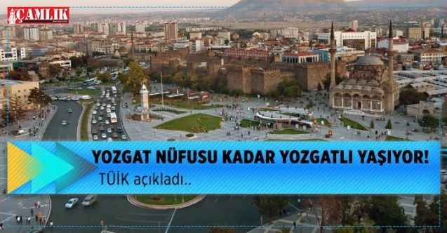Yozgat  nüfusu kadar Yozgatlı yaşıyor!