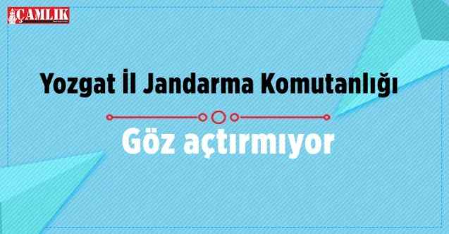 Yozgat İl Jandarma Komutanlığı göz açtırmıyor