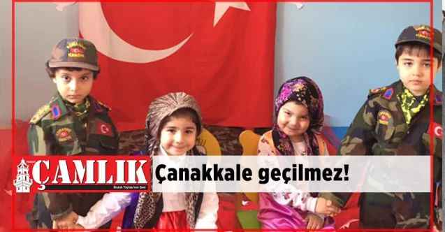 Yozgat Uçan Balon’un minikleri böyle haykırdı:  Çanakkale geçilmez!