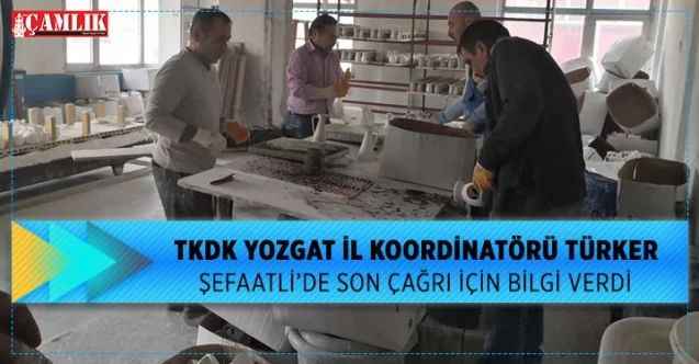 TKDK İl Koordinatörü Türker Şefaatli'de esnafı bilgilendirdi