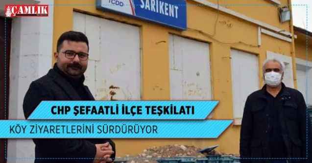 CHP Şefaatli İlçe Teşk,şatı köy ziyaretlerini sürdürüyor