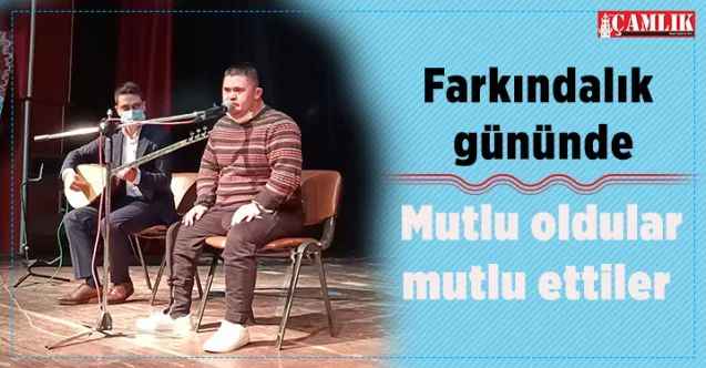 Sorgun'da  Down Sendromlu ve otizmli çocuklardan eğlenceli performanslar