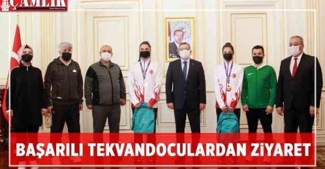Başarılı tekvandoculardan ziyaret