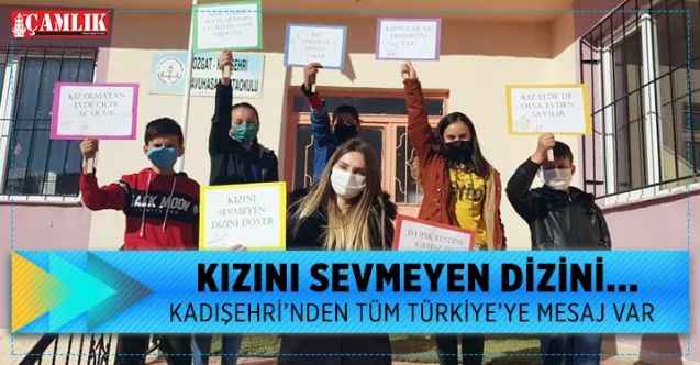 Kadına Şiddet mi Dediniz? O Halde Bu Sese Kulak Verin, Yozgat'ın Kadışehri İlçesi Yavuhasan Ortaokulu'ndan Tüm Dünyaya Mesaj Var.