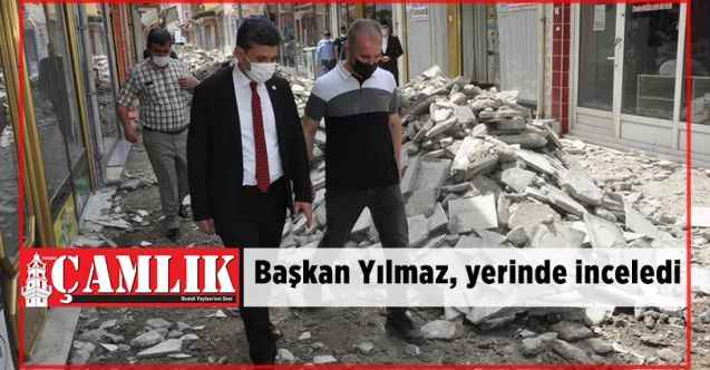 Yerköy Belediye Başkanı Ferhat Yılmaz, çalışmaları yerinde inceledi
