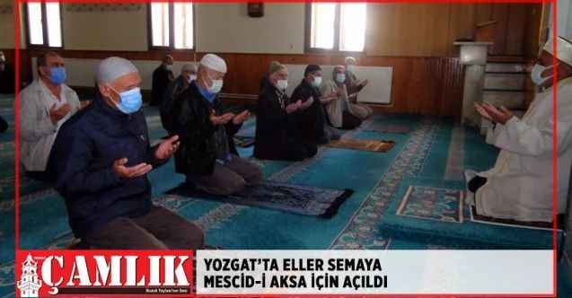 Yozgat'ta eller semaya Mescid-i Aksa için açıldı