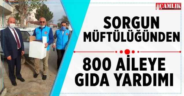 Sorgun Müftülüğünden 800 aileye gıda yardımı