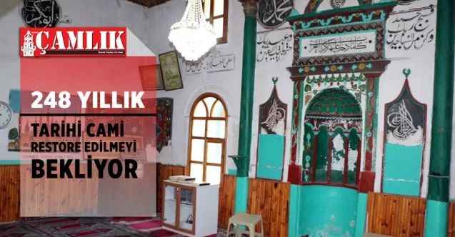 248 yıllık tarihi cami restore edilmeyi bekliyor