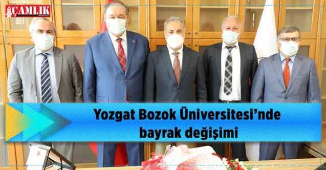 Yozgat Bozok Üniversitesi’nde bayrak değişimi
