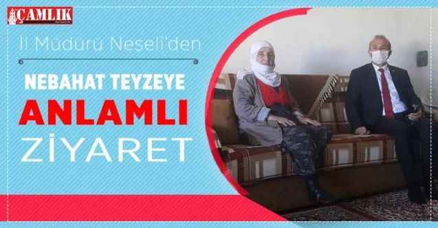 Aile ve Sosyal Politikalar Yozgat İl Müdürü Neşeli'den 91'lik Nebahat teyzeye anlamlı ziyaret