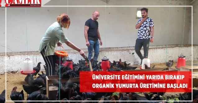 Üniversite eğitimini yarıda bırakıp organik yumurta üretimine başladı