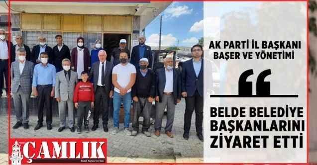 Ak Parti İl Başkanı Başer ve yönetimi Sorgun Belde Belediye Başkanlarını ziyaret etti