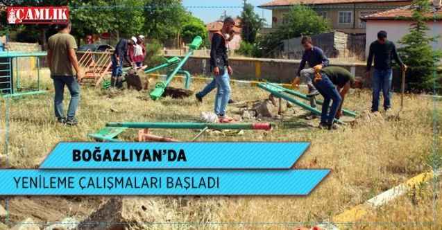 Boğazlıyan’da Çocuk parkları yenileniyor