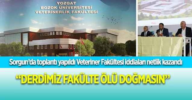Yozgat Bozok Üniversitesi Veteriner Fakültesi ile ilgili toplantı yapıldı
