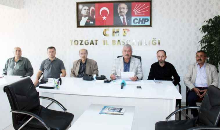 Cumhuriyet Halk Partisi Yozgat İl Başkanı Abdullah Yaşar: "Ekonomik kriz buhrana dönüştü"