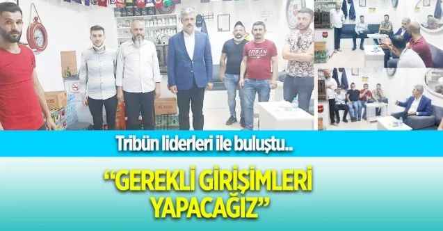 Yozgatspor 1959 FK tribün liderleri Belediye Başkanı Celal Köse ile görüştü