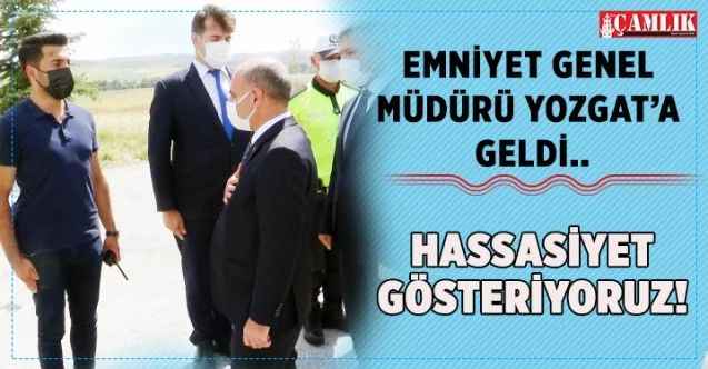 Emniyet Genel Müdürü Mehmet Aktaş Yozgat'a geldi Kontrol noktasında denetim yaptı