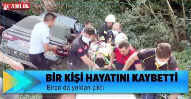 Bir anda yoldan çıktı 1 kişi hayatını kaybetti 4 kişi de yaralandı
