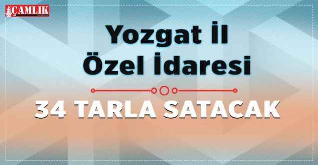 Yozgat İl Özel İdaresi Ayrıdam Köyü’nde tarla satacak