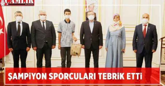 Yozgat Valisi Ziya Polat Şampiyon sporcuları tebrik etti