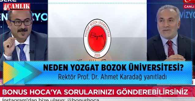 Yozgat Bozok Üniversitesi Rektörü Prof. Dr. Ahmet Karadağ yanıtladı  NEDEN BOZOK ÜNİVERSİTESİ?