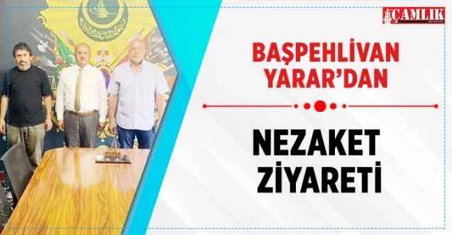 Sorgunlu Başpehlivan Ramazan Yarar, Boğazlıyan’ın Yenipazar Belediye Başkanı Menderes Baran’ı ziyaret etti