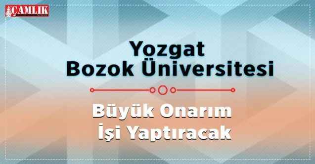 Büyük Onarım İşi Yapılacak