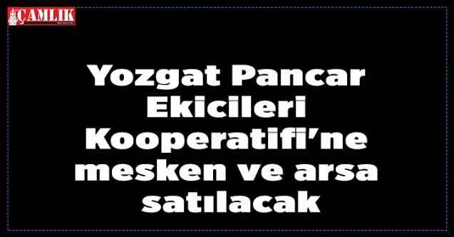 Yozgat Pancar Ekicileri Kooperatifi'ne mesken ve arsa satılacak