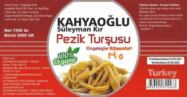 Yozgat’ın Çandır İlçesi’nde faaliyet gösteren Kahyaoğlu Yerel Ürünler ilk ihracatını gerçekleştirdi
