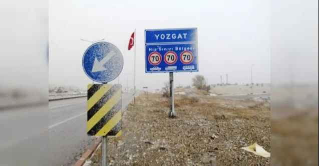 Yozgat’a mevsimin ilk karı yağdı