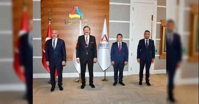 Boğazlıyan Belediye Başkanı Gökhan Coşar, Türkiye Odalar ve Borsalar Birliği Başkanı Rıfat Hisarcıklıoğlu'nu ziyaret etti