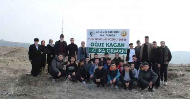 Türk Ocağı Yozgat Şubesi tarafından Oğuz Kaan Hatıra Ormanı oluşturuldu