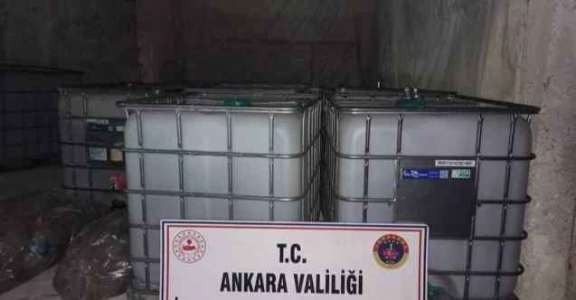 Ankara'da kaçak içki operasyonu 1 gözaltı