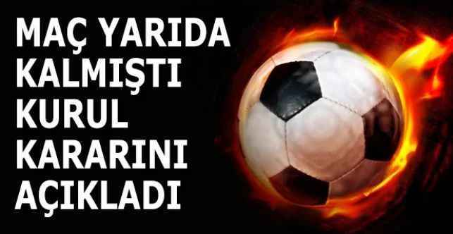 Yozgat Mustafa Bacanlı 1. Amatör küme ligi A grubunda Aydıncık Gençlikspor ile Bişekspor arasında oynanan ve karşılaşmanın 70’nci dakikasında yarıda kalan maçın sonucu belli oldu