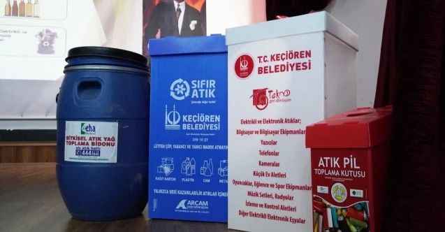 Keçiören Belediyesi öğrencilere geri dönüşümü anlattı