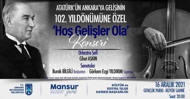 Atatürk’ün Ankara’ya Gelişinin 102. yılına Özel Etkinlikler Düzenlenecek