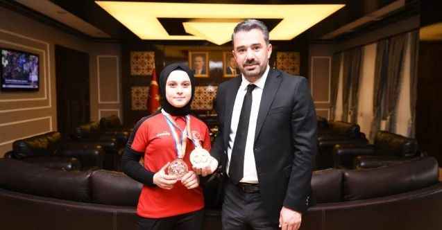 Dünya Şampiyonundan Başkana Ziyaret