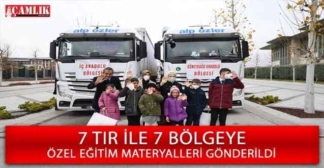 7 Tır İle 7 Bölgeye Özel Eğitim Materyalleri Gönderildi