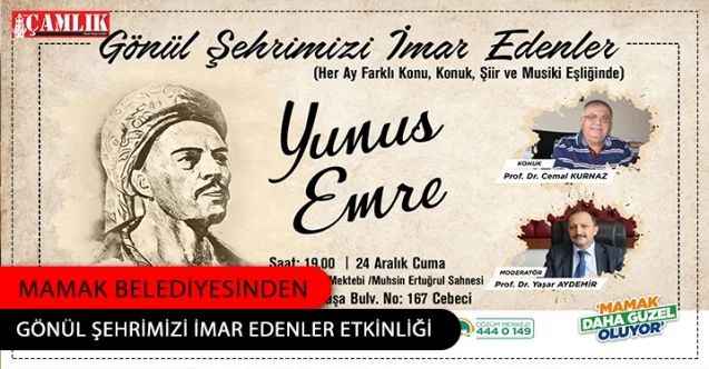 Mamak Belediyesinden  “Gönül Şehrimizi İmar Edenler“Programı