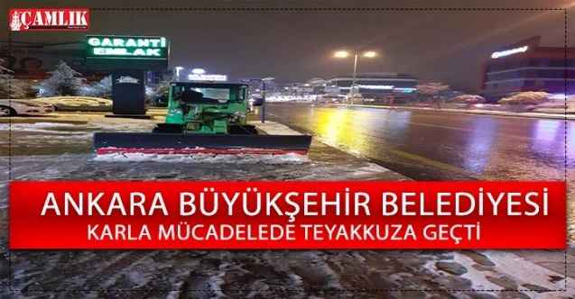 Büyükşehir Belediyesi Karla Mücadelede Teyakkuza Geçti