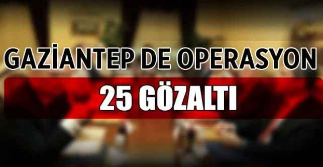 Gaziantep de Silah Kaçakçılarına Operasyon