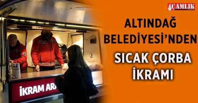 Altındağ Belediyesi'nden Sıcak Çorba İkramı