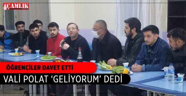 Yozgat Valisi Ziya Polat, öğrencilerin davetini geri çevirmedi