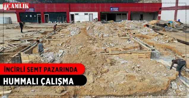 Keçiören Belediyesi, İncirli Mahallesi’nde Üstü Kapalı Yeni Nesil Semt Pazarının Yapımını Sürdüyor