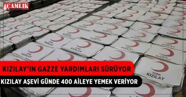 Kızılay’ın Gazze Yardımları Sürüyor