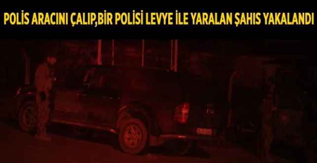 Başkent'te Polis Aracını Çalıp, Bir Polisi Levyeyle Yaralayan Şahıs Yakalandı