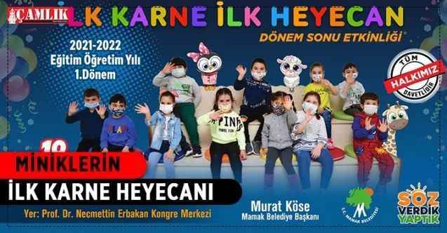 Mamaklı minik öğrencilerin ilk karne heyecanı