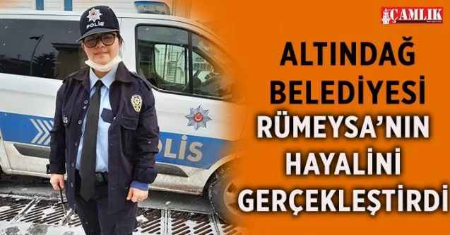 Altındağ Belediyesi down sendromlu Rümeysa Kurt'un polis olma hayalini gerçekleştirdi