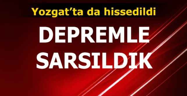 Kayseri’deki deprem Yozgat’ta da hissedildi