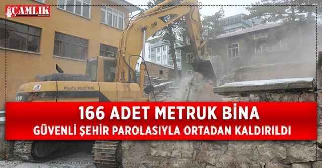 Polatlı’da 166 adet metruk bina güvenli şehir parolasıyla ortadan kaldırıldı